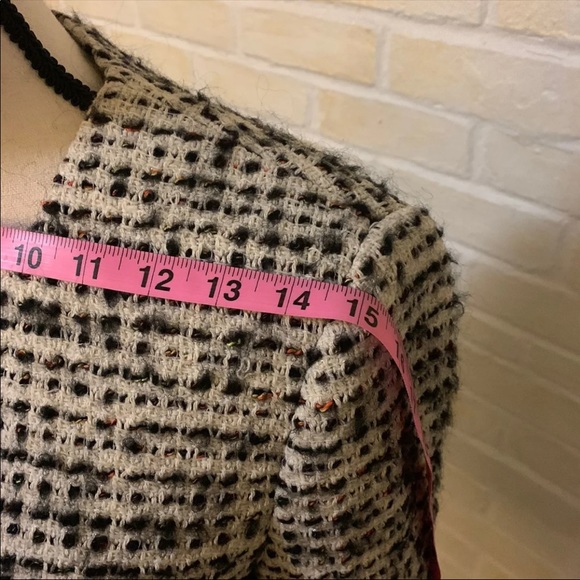 EUC 🥰 French Connection cropped Tweed Blazer US S - Picture 8 of 9